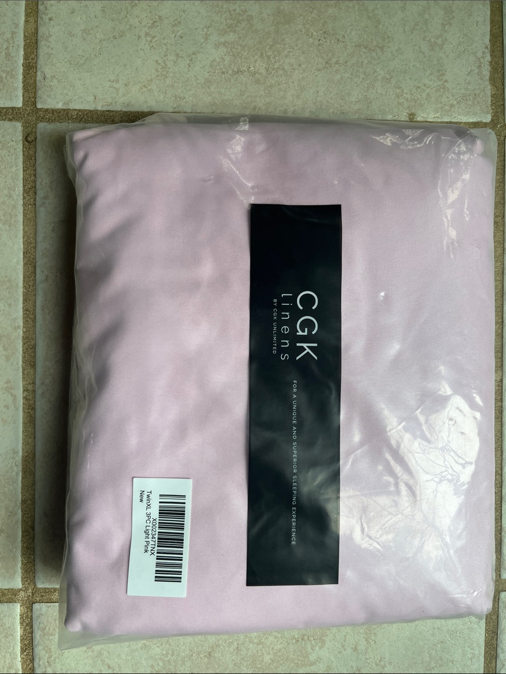 CGK Linens Light Pink Bed Sheet Set Twin XL